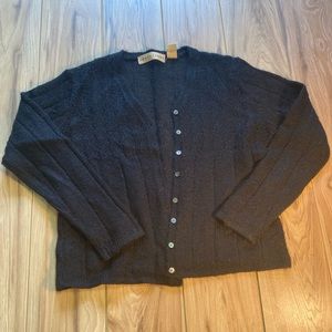 APOSTROPHE- Black Buttoned Cardigan